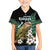 Personalised New Zealand Kakapo Family Matching Short Sleeve Bodycon Dress and Hawaiian Shirt Aotearoa Fern With Manuka