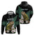 Personalised New Zealand Kakapo Zip Hoodie Aotearoa Fern With Manuka