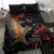 Personalised New Zealand Kea Bedding Set Nestor Notabilis With Harakeke Maori Pattern