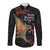 Personalised New Zealand Kea Long Sleeve Button Shirt Nestor Notabilis With Harakeke Maori Pattern