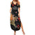 Personalised New Zealand Kea Summer Maxi Dress Nestor Notabilis With Harakeke Maori Pattern