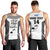 Custom Fiji Tapa Rugby Men Tank Top Flying Fijian Black And White Version