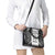 Custom Fiji Tapa Rugby Shoulder Handbag Flying Fijian Black And White Version