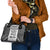 Custom Fiji Tapa Rugby Shoulder Handbag Flying Fijian Black And White Version