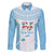 Custom Fiji Tapa Rugby Family Matching Puletasi and Hawaiian Shirt Flying Fijian Blue And White Version