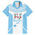 Custom Fiji Tapa Rugby Hawaiian Shirt Flying Fijian Blue And White Version
