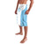 Custom Fiji Tapa Rugby Lavalava Flying Fijian Blue And White Version