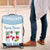 Custom Fiji Tapa Rugby Luggage Cover Flying Fijian Blue And White Version