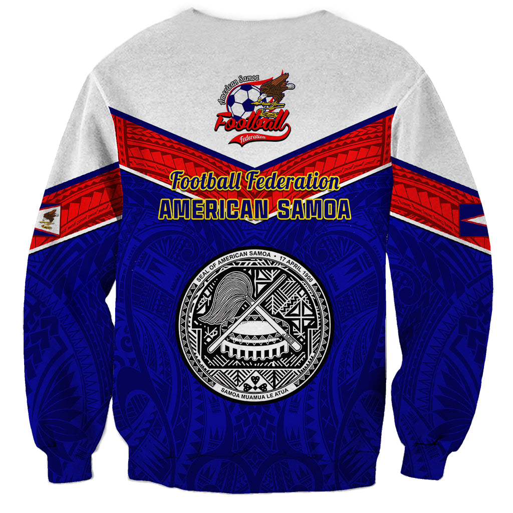 American Samoa Football Sweatshirt Polynesian Sporty Style LT14 - Polynesian Pride