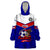 American Samoa Football Wearable Blanket Hoodie Polynesian Sporty Style LT14 One Size Blue - Polynesian Pride