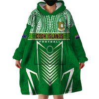 Cook Islands Football Wearable Blanket Hoodie Go Kuki Airani Polynesian Sporty Style LT14 - Polynesian Pride