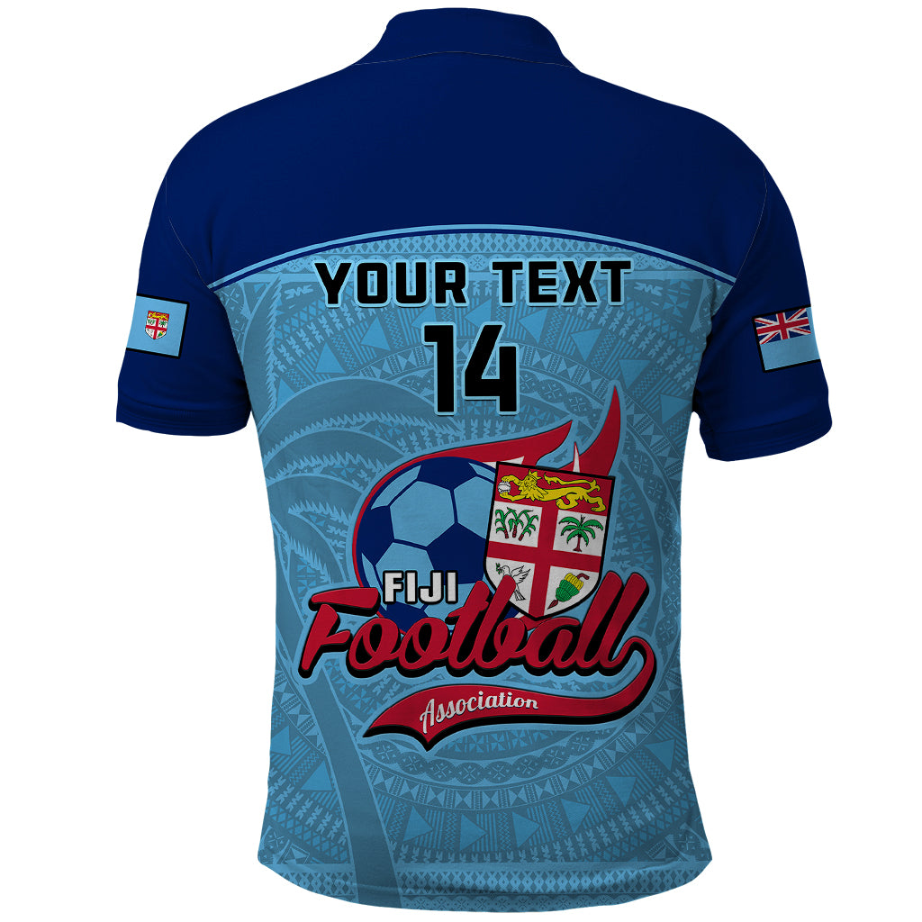 Custom Fiji Football Polo Shirt Fijian Tapa Pattern Sporty Style LT14 - Polynesian Pride