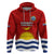 Kiribati Football Hoodie Polynesian Pattern Mix Kiribatian Flag LT14 Red - Polynesian Pride