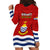 Kiribati Football Hoodie Dress Polynesian Pattern Mix Kiribatian Flag LT14 - Polynesian Pride