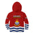 Kiribati Football Kid Hoodie Polynesian Pattern Mix Kiribatian Flag LT14 - Polynesian Pride