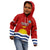 Kiribati Football Kid Hoodie Polynesian Pattern Mix Kiribatian Flag LT14 - Polynesian Pride