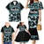 Kia Ora New Zealand Family Matching Mermaid Dress and Hawaiian Shirt Aotearoa Proud Maori Paua Shell Silver Fern - Polynesian Pride
