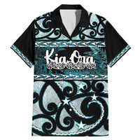 Kia Ora New Zealand Family Matching Mermaid Dress and Hawaiian Shirt Aotearoa Proud Maori Paua Shell Silver Fern - Polynesian Pride