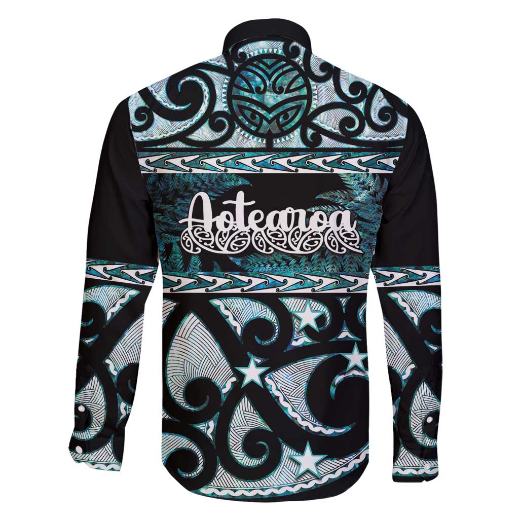 Kia Ora New Zealand Family Matching Puletasi and Hawaiian Shirt Aotearoa Proud Maori Paua Shell Silver Fern - Polynesian Pride