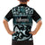 Kia Ora New Zealand Family Matching Short Sleeve Bodycon Dress and Hawaiian Shirt Aotearoa Proud Maori Paua Shell Silver Fern - Polynesian Pride