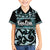 Kia Ora New Zealand Family Matching Short Sleeve Bodycon Dress and Hawaiian Shirt Aotearoa Proud Maori Paua Shell Silver Fern - Polynesian Pride