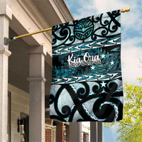 Kia Ora New Zealand Garden Flag Aotearoa Proud Maori Paua Shell Silver Fern - Polynesian Pride