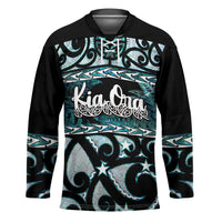 Kia Ora New Zealand Hockey Jersey Aotearoa Proud Maori Paua Shell Silver Fern - Polynesian Pride
