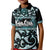 Kia Ora New Zealand Kid Polo Shirt Aotearoa Proud Maori Paua Shell Silver Fern - Polynesian Pride