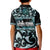 Kia Ora New Zealand Kid Polo Shirt Aotearoa Proud Maori Paua Shell Silver Fern - Polynesian Pride