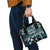 Kia Ora New Zealand Shoulder Handbag Aotearoa Proud Maori Paua Shell Silver Fern - Polynesian Pride