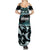 Kia Ora New Zealand Summer Maxi Dress Aotearoa Proud Maori Paua Shell Silver Fern - Polynesian Pride