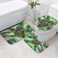 Piwakawaka New Zealand Christmas In July Bathroom Set NZ Aroha Koru Fern Marble Vibes