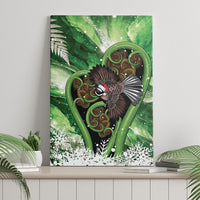 Piwakawaka New Zealand Christmas In July Canvas Wall Art NZ Aroha Koru Fern Marble Vibes LT14 - Polynesian Pride