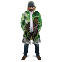 Piwakawaka New Zealand Christmas In July Cloak NZ Aroha Koru Fern Marble Vibes LT14 - Polynesian Pride