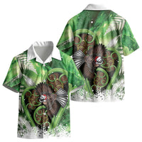 Piwakawaka New Zealand Christmas In July Kid Hawaiian Shirt NZ Aroha Koru Fern Marble Vibes LT14 - Polynesian Pride