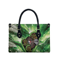 Piwakawaka New Zealand Christmas In July Leather Bag NZ Aroha Koru Fern Marble Vibes LT14 - Polynesian Pride