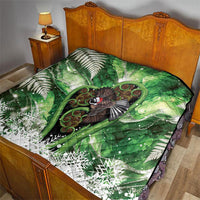 Piwakawaka New Zealand Christmas In July Quilt NZ Aroha Koru Fern Marble Vibes LT14 - Polynesian Pride
