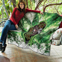 Piwakawaka New Zealand Christmas In July Quilt NZ Aroha Koru Fern Marble Vibes LT14 - Polynesian Pride