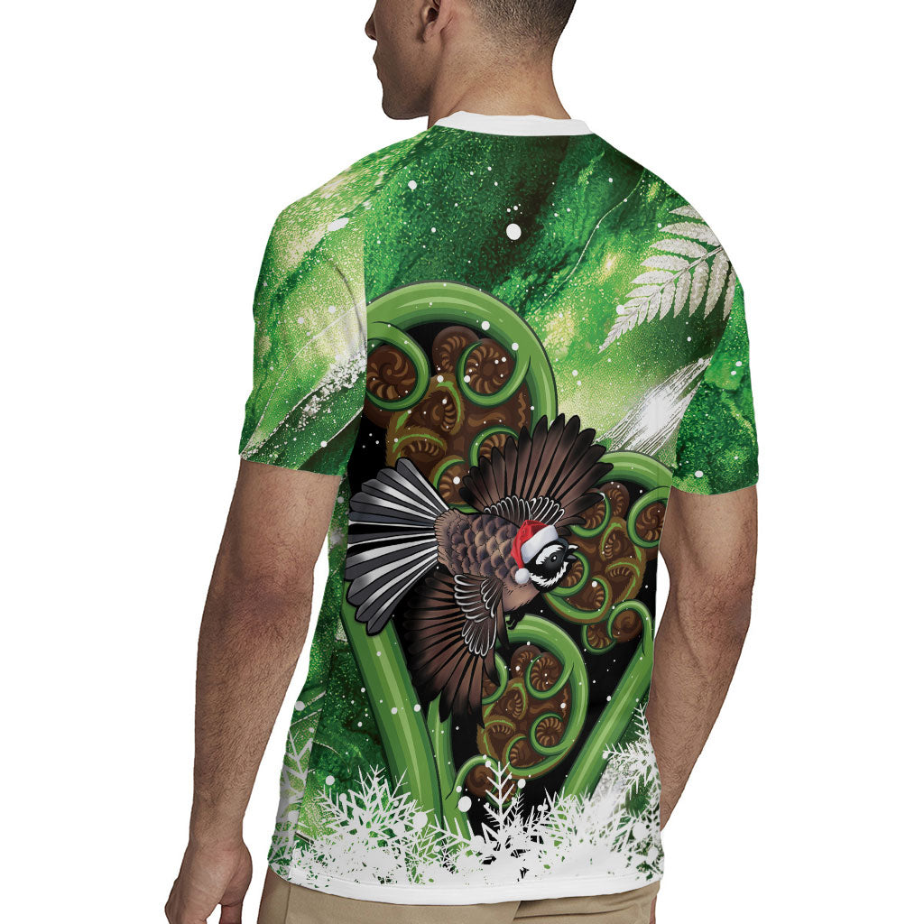 Piwakawaka New Zealand Christmas In July Rugby Jersey NZ Aroha Koru Fern Marble Vibes LT14 - Polynesian Pride