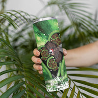 Piwakawaka New Zealand Christmas In July Skinny Tumbler NZ Aroha Koru Fern Marble Vibes LT14 - Polynesian Pride
