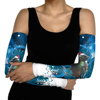 Tui Bird New Zealand Christmas In July Arm Sleeves NZ Aroha Koru Fern Marble Vibes LT14 - Polynesian Pride