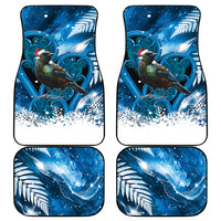 Tui Bird New Zealand Christmas In July Car Mats NZ Aroha Koru Fern Marble Vibes LT14 - Polynesian Pride