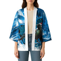Tui Bird New Zealand Christmas In July Kimono NZ Aroha Koru Fern Marble Vibes
