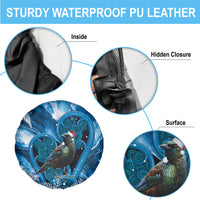 Tui Bird New Zealand Christmas In July Spare Tire Cover NZ Aroha Koru Fern Marble Vibes LT14 - Polynesian Pride