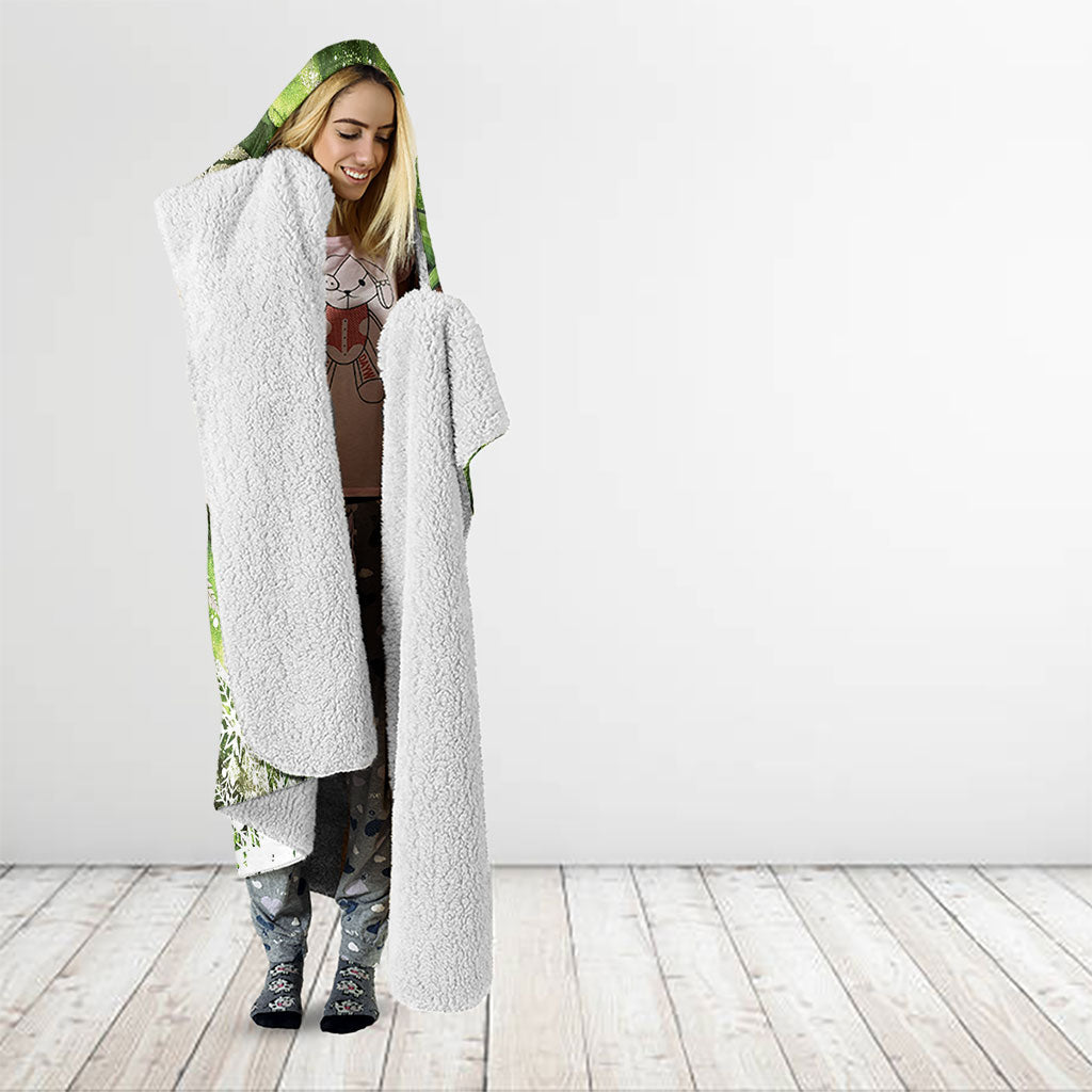 Kakapo New Zealand Christmas In July Hooded Blanket NZ Aroha Koru Fern Marble Vibes LT14 - Polynesian Pride
