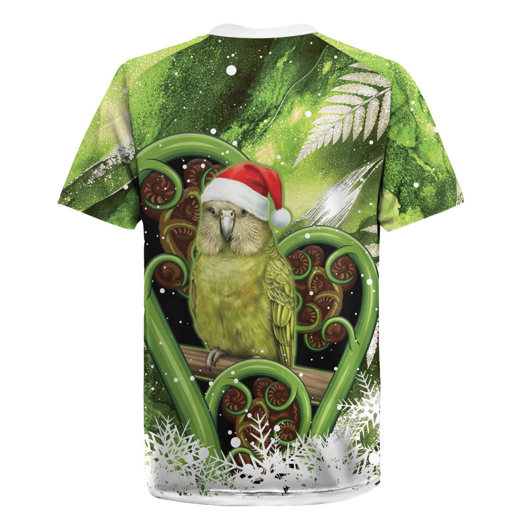 Kakapo New Zealand Christmas In July Rugby Jersey NZ Aroha Koru Fern Marble Vibes LT14 - Polynesian Pride