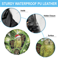 Kakapo New Zealand Christmas In July Spare Tire Cover NZ Aroha Koru Fern Marble Vibes LT14 - Polynesian Pride