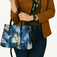 Sulphur-crested Cockatoo New Zealand Christmas In July Leather Bag NZ Aroha Koru Fern Marble Vibes LT14 - Polynesian Pride