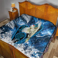 Sulphur-crested Cockatoo New Zealand Christmas In July Quilt NZ Aroha Koru Fern Marble Vibes LT14 - Polynesian Pride