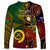 Vanuatu and Australia Long Sleeve Shirt Vanuatuan Polynesian Mix Aussie Aboriginal Art LT14 - Polynesian Pride